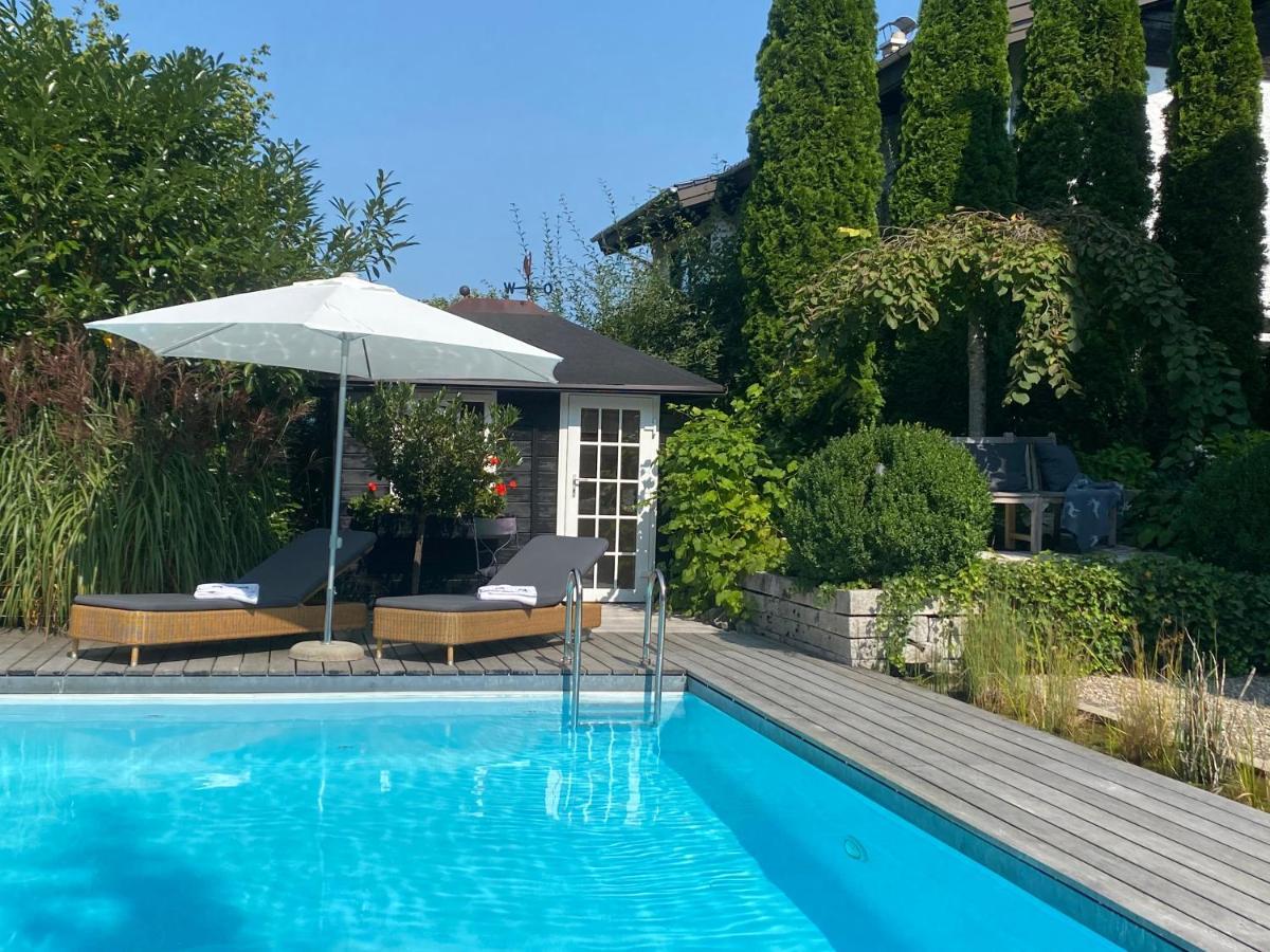 Landhaus Am Plattenbichl - Luxus Apartment Mit Privat-Pool Und Sauna - Im Sommer Bergbahn Inklusive Oberstdorf Exteriör bild